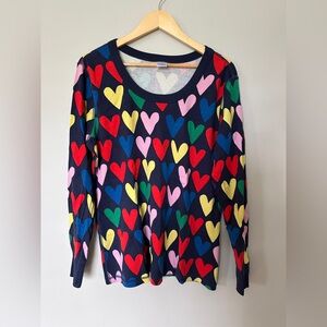 Hanna Andersson Matching Heart Print Women’s Pajamas, XXL and 100% Cotton